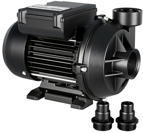 FOTING Bomba para Piscina 250 W - 9.000 L/h Circulación para Piscinas Desmontables - Altura Máx. 7,5 m - 230V 50Hz - Protección de Sobrecarga Térmica