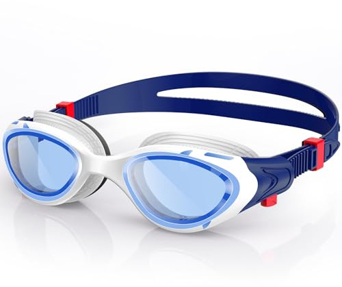 Aegend Swim Goggles, No-Leaking Anti-Fog Swimming Goggles for Adult Men Women (Blue)