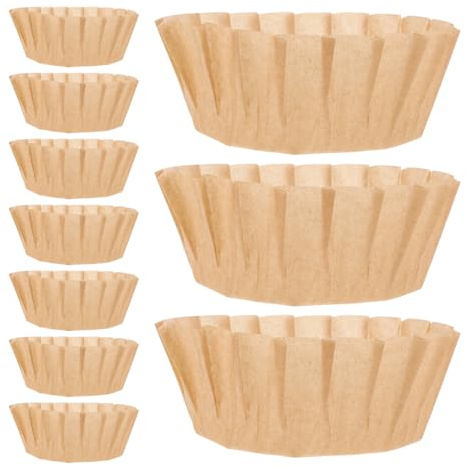 VALICLUD Feuilles de Cuisson Antiadhésives Rondes 10 CM pour Friteuse à Air Chaud 50 Pièces Papier Sulfurisé Naturel Jetable Moules à Pâtisserie pour Gâteaux Cheesecakes et Muffins
