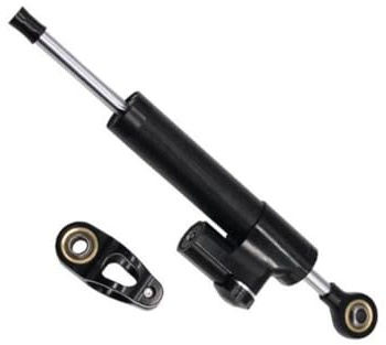 Motorcykel Tillbehör Universell Justerbar Styrning 255 Mm Dämparstabilisator Linjär Omvänd Säker Kontrollbuffert Stabilisator Linjär(Black)
