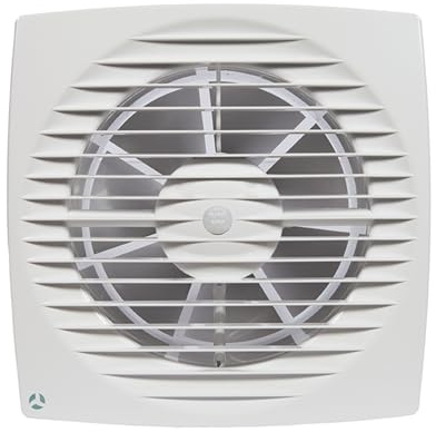 Airflow Aura 125MST Extractor de Baño – Sensor de Movimiento con Temporizador, Diseño Compacto, IPX4, Caudal 115 m³/h, Conducto 125mm