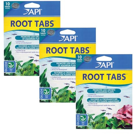 API Root Tabs Freshwater Aquarium Plant Fertiliser, 13 g 10-Count Box (Pack of 3), Promotes Lush Growth of Aquarium Plants