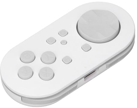 Diyeeni Controlador Bluetooth Inalámbrico, Gamepad Compacto Portátil con Teclas de Control Sensibles y 15 Luces LED, Compatible con la Aplicación Anki para para IOS para OS X (WHITE)