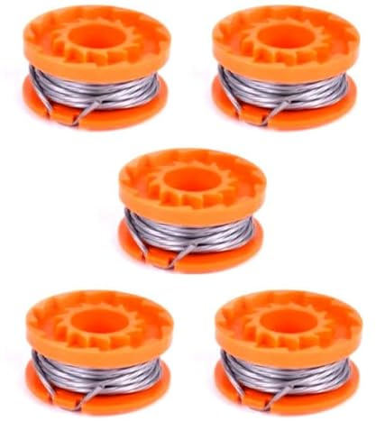 Alm 5 X Qualcast Spool & Line To Fit 18V Cordless Grass Trimmer Models & WORX WG150E & WG151E (18v Li-ion) Big Bear BB1152KIT 18V .4cm Diameter