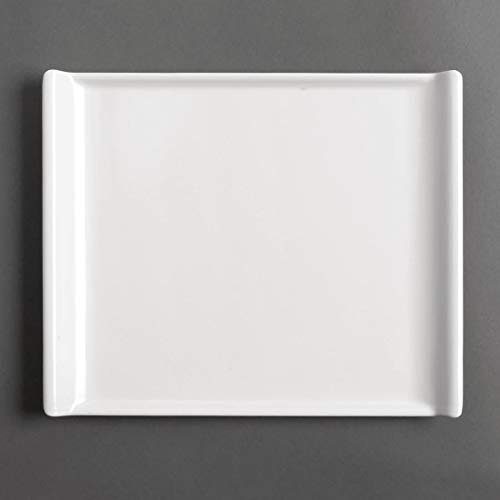 Olympia Kristallon Melamine Food Serving Platter, 530 x 330 x 25 mm | Resists chips, scratches and stains while handling a wide -20°C to 120°C temperature range for reliable buffet use.