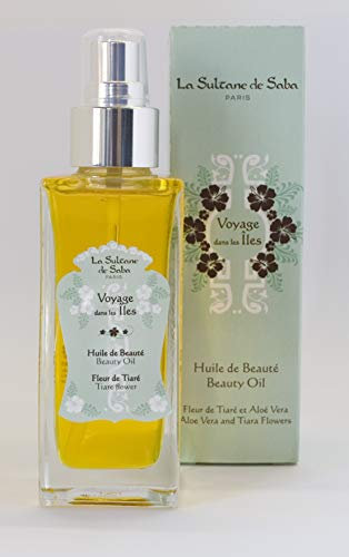Huile de beauté Fleur de Tiaré Aloé Vera La Sultane de Saba Voyage dans les Iles