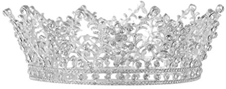 FRCOLOR Kristall-strasssteine Brautkrone Diademkrone Für Damen Diademkrone Für Hochzeiten Mit Seitlichem Kamm Funkelnder Schmuck Zur Dekoration Für Verlobung Und Andere Besondere Anlässe