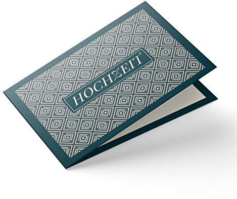 (100 x) Einladungen zur Hochzeit Hochzeitskarten Einladungskarten Karten Edel Waldgrün