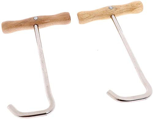 Reitstiefel-Haken mit Holzgriff, 17 x 10,2 x 5,6 cm, 2 Stück