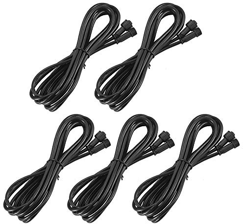 4 PIN 1M Verlängerungskabel für RGB Terrassenbeleuchtung,Extender für Kabel für LED Bodeneinbauleuchten,IP67 wasserdicht - 5pack