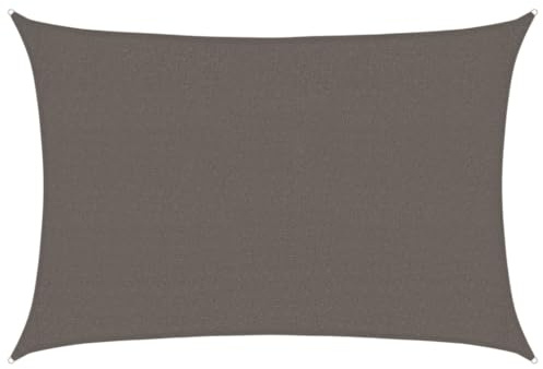 vidaXL Toldo de Vela Gris Antracita HDPE 160 g/m² 2,5x4 m