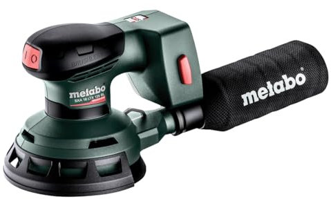 metabo Akku-Exzenterschleifer SXA 18 LTX 125 BL - 18 V, 125 mm Stützteller-Ø, 2 mm Schwingkreis, 10000 U/min - Bürstenloser Motor, variable Geschwindigkeit, vibrationsarm - Inkl. metaBOX und Zubehör