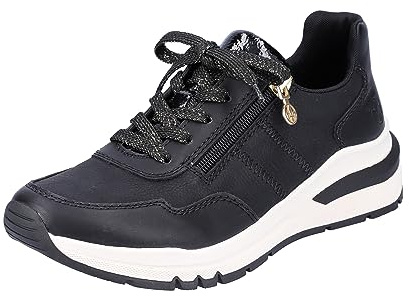 Rieker M6601 dam Sneaker, Svart 00, 36 EU