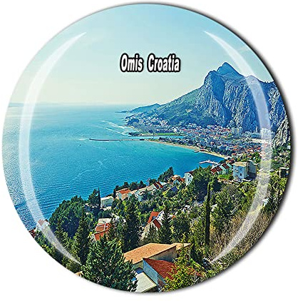 Omis Kroatien Kühlschrankmagnet Kristall Touristen Souvenir Geschenkkollektion Kühlschrank Magnetischer Aufkleber