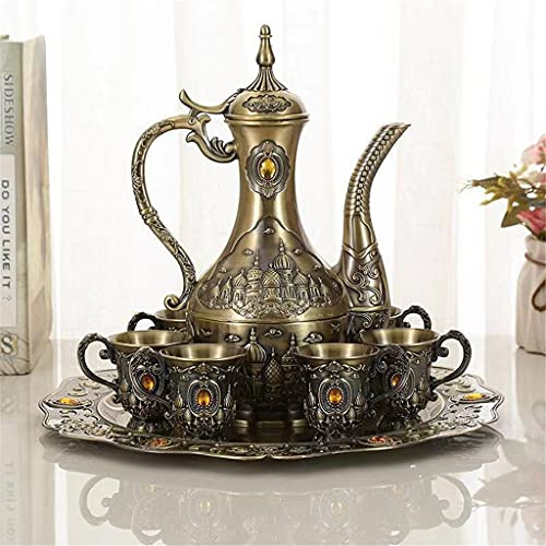 BODHIS Juego de Vino Estilo Europeo Antiguo Jin Boda Regalo de cumpleaños Decoración de la Sala de Estar (B)