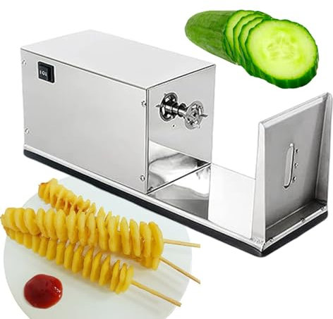 Cortadora De Patatas Tornado Eléctrica, Cortadora De Torre De Patatas, Patata Tornado Casera, Herramienta Para Hacer Chips De Frutas Y Verduras, Cortador En Espiral De Verduras