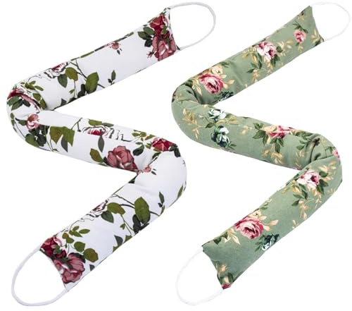 CERAYOU 2 Pack 36 Inch 2.8 Inch Wide Slim Under Door Blocker Door Draft Stopper, Bottom Blocker Weighted Gap Filler Saving Energy Sound Air Noise Light Stopper Canvas Cotton Cartoon Print 2.2Lb
