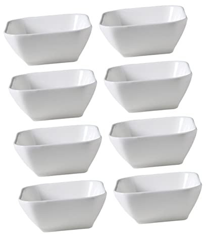 OFFSCH 8pcs Ceramic Seasoning Dish for Household Tableware Multipurpose Ceramic Dipping Bowls for Snack and Dip Bowl for Party Serving
