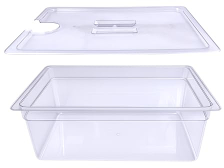 WELKOR 26 QT Sous Vide Container with Lid,Sous Vide Cookers Compatible with Anova, Joule, Nano, Wancle, Instapot,Perfect for Chicken, Beef,Parties and Professionals (26 qt without rack)