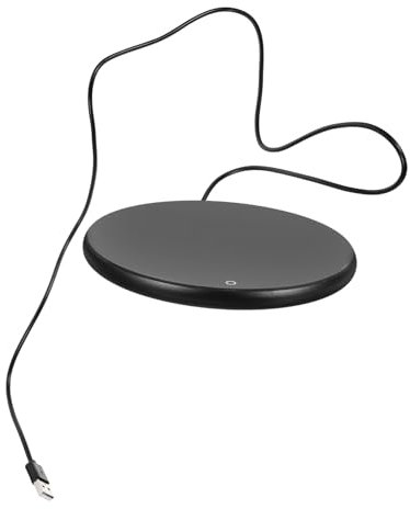 Luxshiny Scaldatazze Elettrico Usb Con Interfaccia Type-c Riscaldatore Da Tavolo Per Tazze in Ceramica Vetro e Acciaio Di Temperatura Mantieni Calde Bevande in Ufficio e Casa