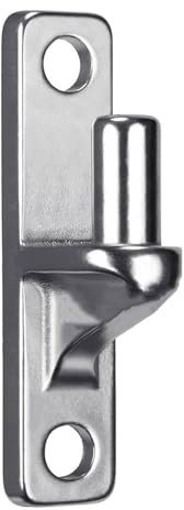 Hkfgdjdl 1/2/4 Mount Gate Hinges Portable Wall Plate Hinges for Outdoor Chain Link Fence Gate with 5/8Inch Hinges Pin
