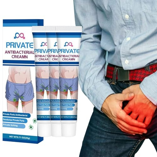 Private Antibakterielle Creme,Herren Intimbereich Lindert Creme,Intimcreme Gegen Juckreiz,Herren Balanitis Juckreiz Creme,Herrencreme Intim Pflegecreme (3PCS)