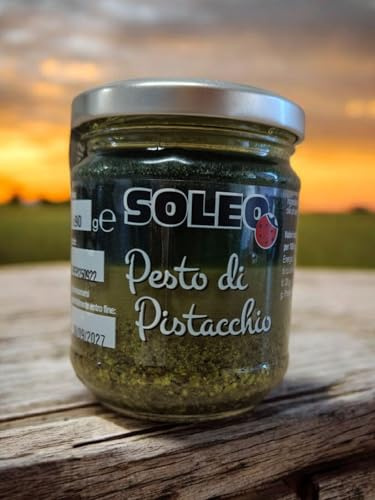 Pesto di Pistacchio – Cremoso, Aromatico e Pronto da Gustare - Crema Spalmabile Gourmet per Pasta, Antipasti e Ricette – Ideale per Piatti Salati e Preparazioni Creative (190 gr)