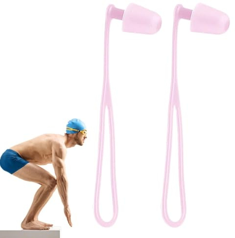 Tapones Auditivos para Nadadores 2 Piezas Impermeables Antideslizantes | Tapones Reutilizables De Agua Para Natación Adultos, Niños, Dormir, Ducha, Hogar, Aire Libre, Surf, Buc