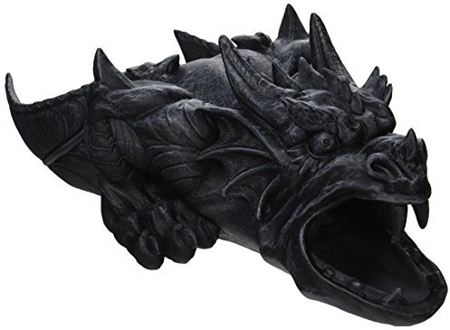 Design Toscano Ranier der Regenrohrwasserspeier Regenrinnenverlängerungsstatue, Polyresin, steingrau, 41 cm