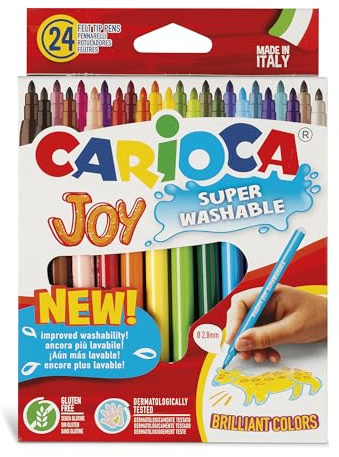 Carioca Rotuladores Punta Fina Joy - 24 Uds., Multicolor