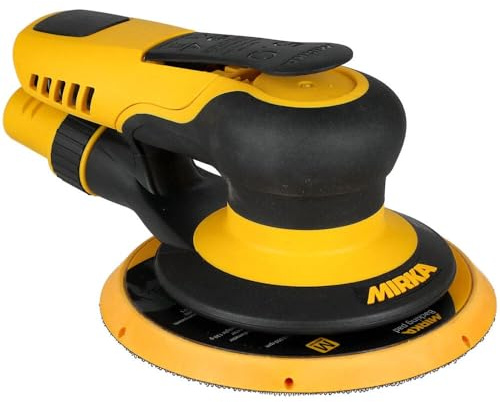 Mirka PROS Pneumatic Random Orbital Sander / 6 inch / 5mm orbit/Dust-free Sanding/MRP-650NV