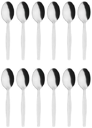 Olympia C121 Kelso Teaspoon, High Polish Finish, 18/0, Stainless Steel, 134 mm Length (Pack of 12), Silver
