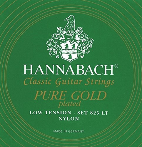 Hannabach Klassikgitarrensaiten Serie 825 Low Tension Spezialvergoldung - 3er Bass Satz