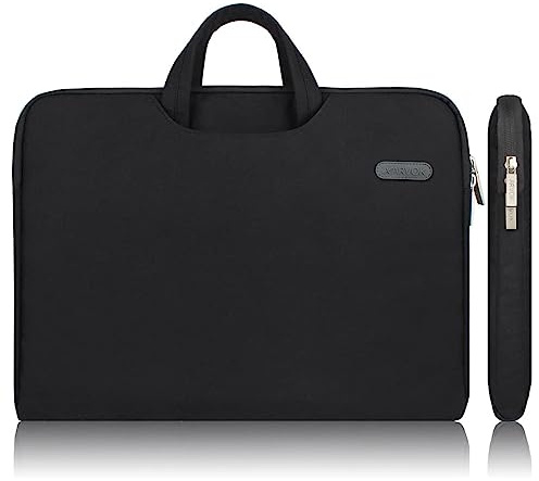 Arvok 15-15.6 Pulgadas Funda para Portátiles/Maletín Funda Bandolera para MacBook Pro Retina/MacBook Air/Protectora Funda Bolso para Acer/ASUS/DELL/Lenovo/HP/Samsung (Negro)