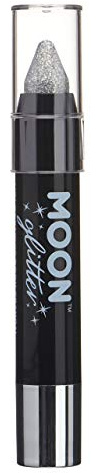 Holographischer Glitzer Lackstift/Körperkreide Make up für das Gesicht & Körper von Moon Glitter - 3.5gr - Silber