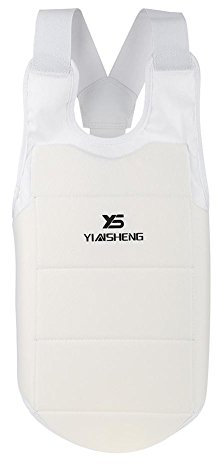 Adult Kids Karate Taekwondo Training MMA Martial Arts Chest Guard Vest Boxing Body Protector Breast Protector Accessory(M)