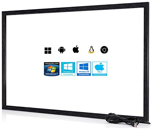 Chengying 49 Inch 10 Points Multi-Touch Infrared Touch Frame - IR Touch Panel - 49 Inches Infrared Touch Overlay - USB Driver Free HID Compatible