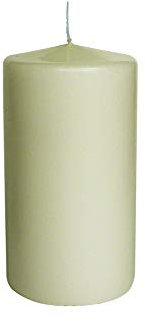 Risthò 56199_02 Candele Cero, Avorio, Non Profumate, Diametro 5 cm, Altezza 10 cm, 12 pezzi