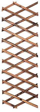 Amusingtao Treillis en bois pour décoration extérieure de jardin, plantes grimpantes, clôture rétractable, treillis en bois
