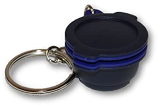 Tupperware (1) Llavero Smart Steamer Cooker Mini Pastillero Gadget Azul