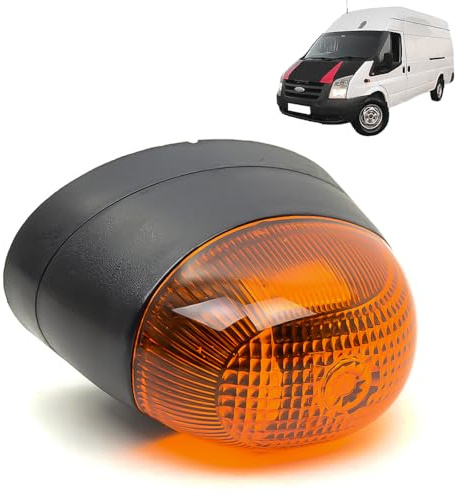 ROBUST Car Front Right Side Indicator Repeater Light Lamp Replacement for Ford Transit Mk6/7 1202148 1203328 YC1513B376AF YC15 13B376 AF 2000-2014