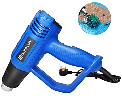 Pistolet à Air Chaud 2000W – Décapeur Thermique Électrique – 2 Températures Réglables: 300°C - 600°C (300L-500L/ Min) – 3 Accessoires de Buse – Pour Bricolage, Amélioration de Habitat