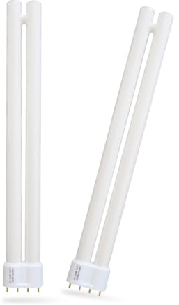 Dameiol (2Pack) PL24-C 24W Replacement for OttLite B24553 T40J34 Fluorescent Light Bulb,24W Fluorescent Light Bulbs Tpye C,1300lm,5500K Bright Natural Daylight,2G11 Base