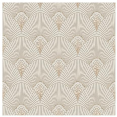 Sublime Art Deco Geometric Natural Wallpaper - Paste The Wall - Natural/Pearl Wallpaper - Contemporary Art Deco Textured Vinyl Design - Perfect for Most Rooms - Feature or 4 Wall Design