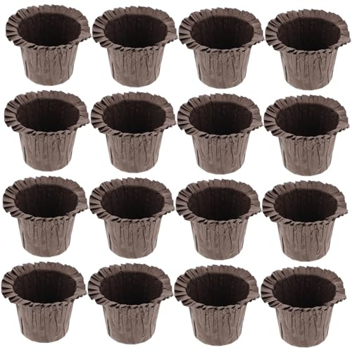 Capacillos Tipo Sombrero para Cupcakes 30 Piezas Papel Oleado