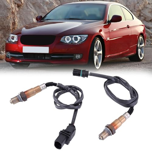 iSpchen 2pcs Lambdasonde vor Katalysator und Nach Kat für N43 E81 E87 E88 116i 118i E90 E91 E92 316i 318i M43 Sauerstoffsensor Lamdasonde Regelsonde 0258010421 0281004029 0258010422 5 Draht 600/700mm