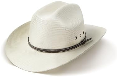 Zylioo S Cowboy-Strohhut für Kleine Köpfe, Western-Sonnenhut mit breiter Krempe, Trilby-Fedora-Hut