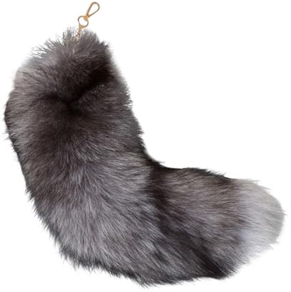 Generisch Therian Tail Fuchsschwanz Anhänger Therian Stuff Fell Schwanz Keychain Extra Groß Schlüsselanhänger Tasche Zusätze Auto Schlüsselketten Anhänger Weich Tail Handtasche Dekoration 2025