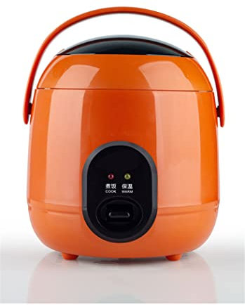 1.2L Mini Rice Cooker And Steamer Electric Cute Rice Cooker With 2 Layers Heating Multifunction 2-3 Person Kitchen Cooker,Orange