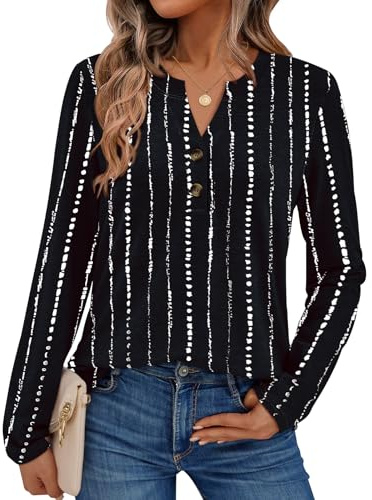 AUTOMET Women's Long Sleeve Shirts Fall Blouses Dressy Casual Tops Outfits